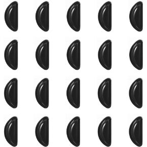 10 Pairs Nose Pads for Glasses Anti Slip, Silicone Glasses Nose Grips Non Slip, Self-Adhesive Pads with Non-Slip Surface Suitable for Sunglasses with Plastic Frames, Black