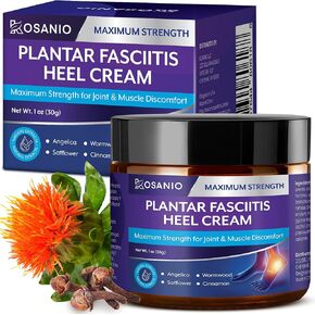 Plantar Fasciitis Relief Cream - Heel Discomfort Relief for Plantar Fasciitis, Foot, Knee, Hands, Legs - Natural Herbal Concentrate Formula - 30g / 1 Ounce