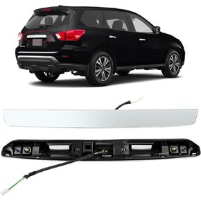 Rear Tailgate Chrome Handle Garnish Finisher Molding Compatible with Nissan Pathfinder 2013-2019 Replaces 90810-3KA0A Rear Liftgate Handle Without Camera
