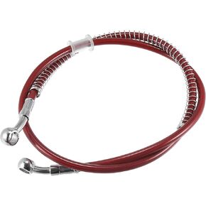 Motoforti 39.37" Length 10mm ID Motorcycle Hydraulic Brake Line Oil Hose Pipe Stainless Steel Braided Cable for ATV Motocross Sport Bikes Silver Tone