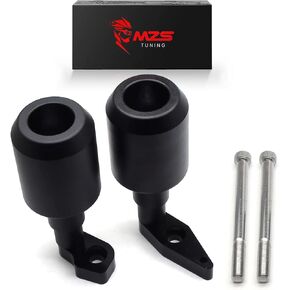 MZS Motorcycle Frame Sliders, Falling Crash Protector Guards Pads No Cut Kits Black Compatible with EX 650 EX650 ER6F ER6N 2012 2013 2014 2015 2016