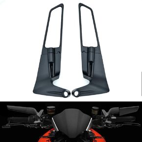 دراجة نارية خلفية المرايا الخلسة مرايا الشبح 360 ° تدور متوافقة مع Z400 Z650 Z900 1290 Super Duke R Evo ABS 390 Duke Street Bike