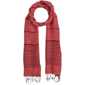 Humble Hilo Silk Blend Womens Scarf with Subtle Stripes Real Silk Scarf Large Long Silk Scarf Pashmina Wrap