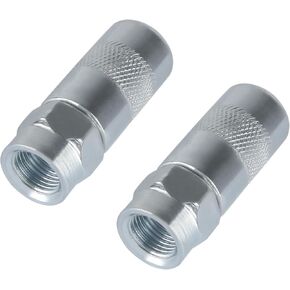 Replacement for Milwau-kee 49-16-2649 High Pressure Grease Gun Coupler Tips with 1/8" NPT Threads, Fits Standard 1/8" NPT Grease Hoses(49-16-2649 Grease Coupler 2x)