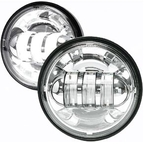 4.5inch Motorcycle LED Fog Passing Lights Compatible with Harley Davidson Road King Fat Boy Ultra Classic Street Glide Heritage Softail Deluxe Switchback Electra Glide Ultra Limited CVO Tri Glide