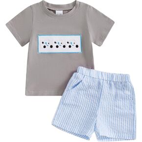 Baby Boy Girl Golf Outfit Short Sleeve Daddy’s Golfing Buddy T Shirt Golf Shorts 2Pcs Infant Boys Sports Clothes