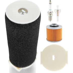 1UY-14451-00-00 Air Filter Fuel Filter with Spark Plug Oil Filter Kit Compatible with YAMAHA Grizzly 600 1998-2001 Replace 4X7-13440-90-00