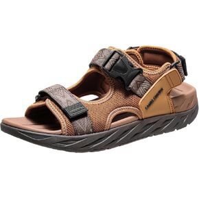 CAMEL CROWN Hiking Sandals for Men with Adjustable Strap Man Walking Sandal Arch Support Sports Sandals Breathable Mesh Beach Sandal