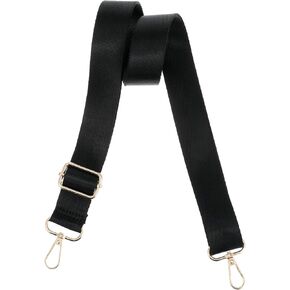 Black Purse Strap, ValueBargain Wide Purse Strap Replacement Black Shoulder Straps for Bags, Easy-to-Swap Adjustable Accessory