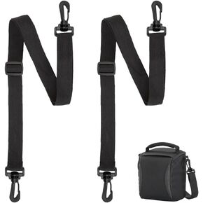 Wide Purse Straps 2pcs Replacement Crossbody Bags Shoulder Strap 90cm Universal Adjustable Straps for Bags Guitar Straps Crossbody Strap for Handbags Sports Camera Bag - Black Belt