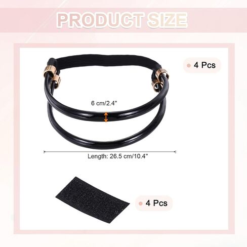 uxcell 4 Pairs High Heels Shoe Straps, Rhinestone Elastic Shoe Straps Heels Detachable Ankle Straps Replacement Shoelace Crystal for Women Loose Slippers Sandals, Transparent in Saudi Arabia