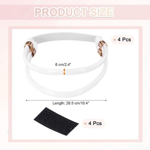 uxcell 4 Pairs High Heels Shoe Straps, Rhinestone Elastic Shoe Straps Heels Detachable Ankle Straps Replacement Shoelace Crystal for Women Loose Slippers Sandals, Transparent in Saudi Arabia