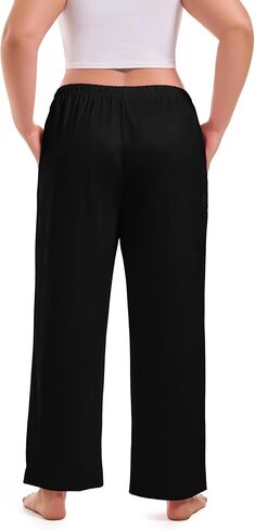 COOTRY Womens Plus Size Pajama Pants Plaid Comfy Casual Lounge Pj Pants Sleep Bottoms with Pockets in Saudi Arabia