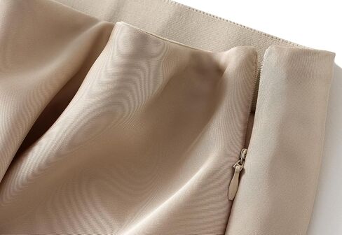 GOLDSTITCH Women's Satin High Waist Skirts Elegant Flared Casual A Line Maxi Skirt in Saudi Arabia