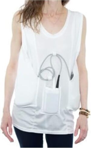LVAD Women Tank Top for HeartMate | Ultrathin Spandex Mesh Fabric | Designed for Comfort & Safety in Saudi Arabia