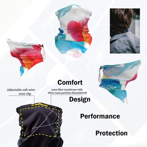nanoSPACE Neck Gaiter Thin, Breathable Micro-Mesh® with Nanosilver® membrane 97-99.9% filter efficiency in Saudi Arabia