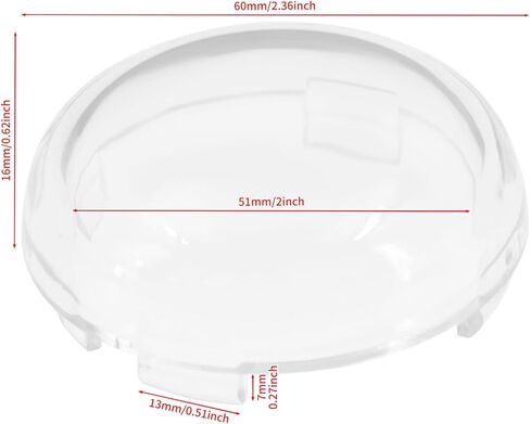 HDBUBALUS Bullet Turn Signal Light Amber Lens Cover Fit For Harley Touring Road King Street Glide Sportster Softail Dyna 2000-2025 4pc in Kuwait