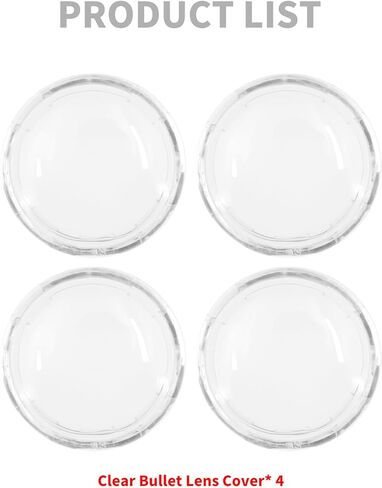 HDBUBALUS Bullet Turn Signal Light Amber Lens Cover Fit For Harley Touring Road King Street Glide Sportster Softail Dyna 2000-2025 4pc in Kuwait