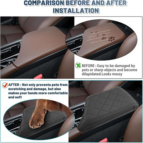 Ruiya 2025 XC60/2024 XC90 Armrest Cover,for 2025 Volvo XC60 Accessories Soft Comfy Thicken Armrest Lid Cover Compatible with 2025 Volvo XC60/(2018~2024) Volvo XC90 in Saudi Arabia
