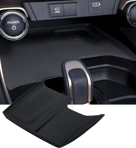Wireless Charging Protective Mat for Toyota Grand Highlander 2025 2024, Center Console Interior Accessories Silicone Anti-Slip Wireless Charger Cover Pad for 2024-2025 Grand Highlander, Black in Saudi Arabia