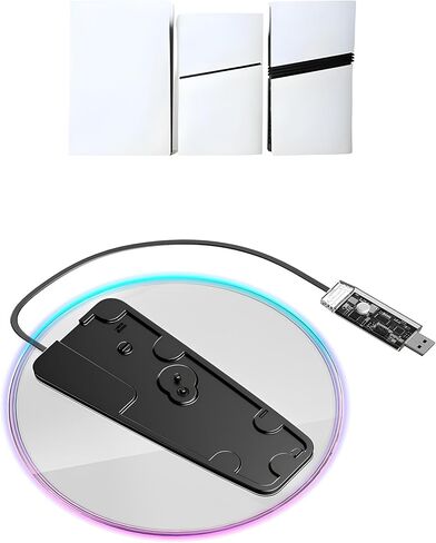 PS5 Charging Station Dock-Dualsense Edge Controller Charger for PlayStation 5 with LED Light&Included Type-C Cable,Fast Efficient PS5 Controller Charger in Saudi Arabia