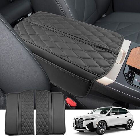 Ruiya 2025 XC60/2024 XC90 ARMREST COVER ، لعام 2025 فولفو XC60 ملحقات ناعمة غطاء ذراع الأذرع المريحة المتوافقة مع 2025 فولفو XC60/(2018 ~ 2024) فولفو XC90 in Kuwait