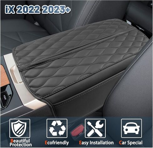 Ruiya 2025 XC60/2024 XC90 ARMREST COVER ، لعام 2025 فولفو XC60 ملحقات ناعمة غطاء ذراع الأذرع المريحة المتوافقة مع 2025 فولفو XC60/(2018 ~ 2024) فولفو XC90 in Kuwait