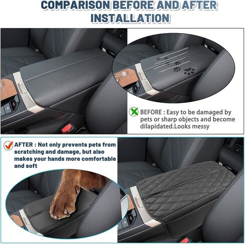 Ruiya 2025 XC60/2024 XC90 ARMREST COVER ، لعام 2025 فولفو XC60 ملحقات ناعمة غطاء ذراع الأذرع المريحة المتوافقة مع 2025 فولفو XC60/(2018 ~ 2024) فولفو XC90 in Kuwait