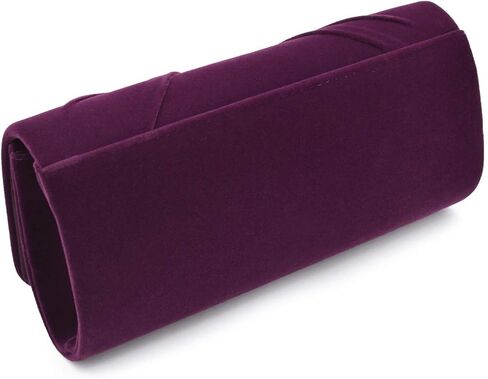 Elegant Rhinestone Bow Front Velvet Clutch Evening Bag Handbag in Saudi Arabia