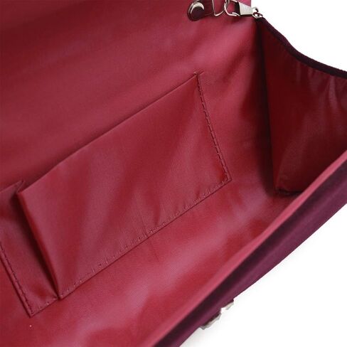 Elegant Rhinestone Bow Front Velvet Clutch Evening Bag Handbag in Saudi Arabia