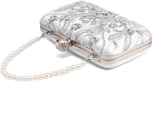 YYW Clutch Purses for Women Evening Bag Sequins Beaded Party Handbag Wedding Purse in Saudi Arabia