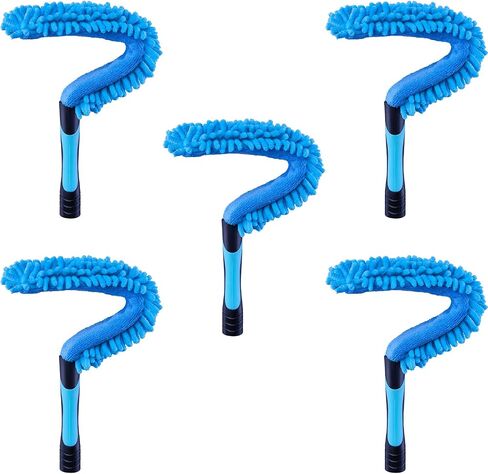 17" Microfiber Flexible Ceiling Fan Duster with Washable Chenille Dusting Cloth, Use by Hand or Attach to Extension Poles in Kuwait