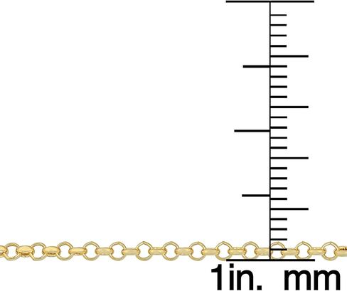 Kooljewelry Solid 14k أصفر أو أبيض الذهب 1.1 ملم قلادة سلسلة Rolo (16 ، 18 ، 20 ، 24 أو 30 بوصة) in Kuwait