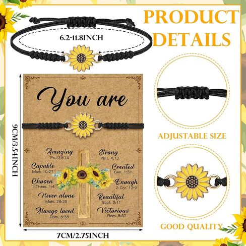 Kenning Christian Fathers Day Gifts Bulk Church Blessed Dad Cross Faith Bracelets Men Religious Gifts Motivational Inspirational Positive Spiritual for Father in Kuwait