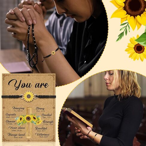 Kenning Christian Fathers Day Gifts Bulk Church Blessed Dad Cross Faith Bracelets Men Religious Gifts Motivational Inspirational Positive Spiritual for Father in Kuwait