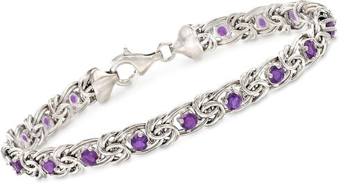 Ross-Simons Gemstone Byzantine Bracelet in Sterling Silver in Saudi Arabia