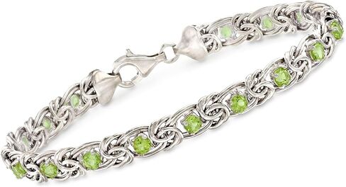 Ross-Simons Gemstone Byzantine Bracelet in Sterling Silver in Saudi Arabia