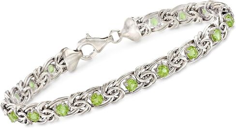Ross-Simons Gemstone Byzantine Bracelet in Sterling Silver in Saudi Arabia