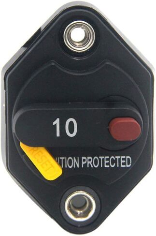 ZOOKOTO 12V-32V DC 50A Circuit Breaker Fuse Inverter with Manual Reset Button for Auto Truck RV Marine Trailer Waterproof 50Amps in Saudi Arabia