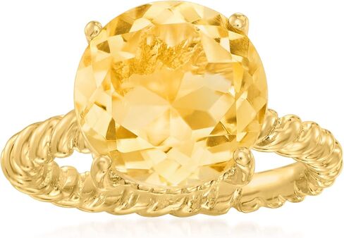 Ross-Simons 6.75 Carat Citrine Ring in 18kt Gold Over Sterling in Kuwait