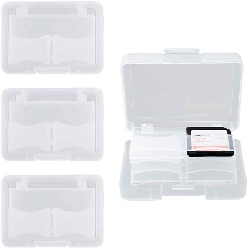 32-Slot black Portable SD Card Holder with 4 Individual Clear Plastic Memory Card Cases, SD Card Case with EVA Nylon Surface, Waterproof and Shockproof SD Card Storage for SD Cards in Saudi Arabia