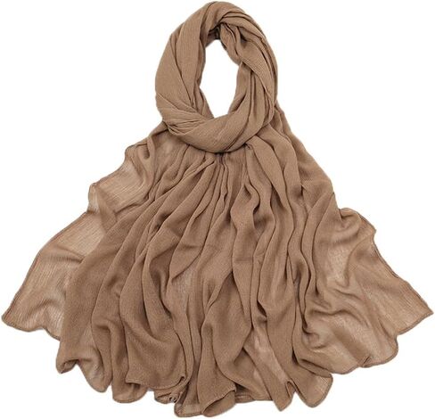 Yeieeo Women's Cotton Scarves with Breathable Lightweight Fabric Fashion Solid Scarf Wrap Shawl in Saudi Arabia