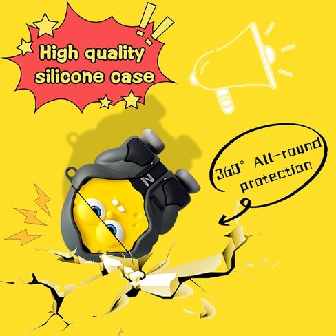 AirPods 3rd Generation Case Cover 2021,Cute Funny Kawaii Cool Design Fashion Cartoon Case for Apple Airpods 3 gen Soft Silicone Case with Cleaner kit,Keychain and Lanyard for Boys Girls Kids. in Kuwait