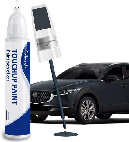 Snowflake White Pearl Mica(25D) Touch Up Paint for Mazda-Exact Match–Chips and Nicks Car Paint Scratch Repair Kit Automotive Paint Pen for CX-5/CX-30/CX-50/CX-70/MAZDA3 SEDAN/HATCHBACK in Saudi Arabia