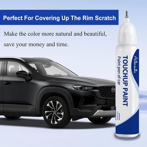 Snowflake White Pearl Mica(25D) Touch Up Paint for Mazda-Exact Match–Chips and Nicks Car Paint Scratch Repair Kit Automotive Paint Pen for CX-5/CX-30/CX-50/CX-70/MAZDA3 SEDAN/HATCHBACK in Saudi Arabia