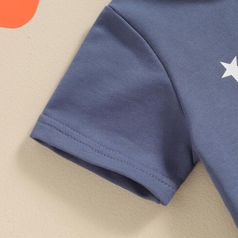 4th of July Baby Boy Outfit Short Sleeve T Shirt Shorts Set Toddler Baby Boy Summer Clothes in Kuwait