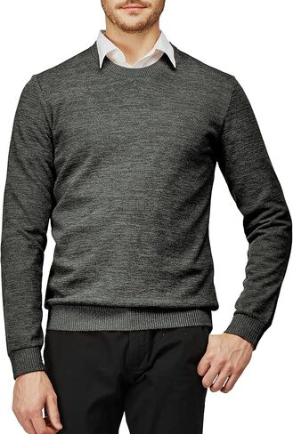 H2H Mens Casual Slim Fit Pullover Sweaters Knitted Tops Lightweight Longsleeve Basic Designed in Saudi Arabia