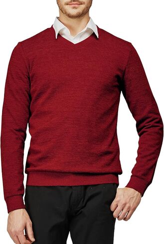 H2H Mens Casual Slim Fit Pullover Sweaters Knitted Tops Lightweight Longsleeve Basic Designed in Saudi Arabia