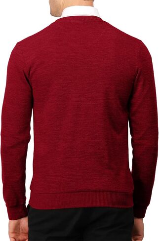 H2H Mens Casual Slim Fit Pullover Sweaters Knitted Tops Lightweight Longsleeve Basic Designed in Saudi Arabia