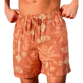 CUPSHE Men's Swim Trunks Board Shorts 5.5 Inch Mens Swim Shorts Bathing Suits with Pockets Drawstring